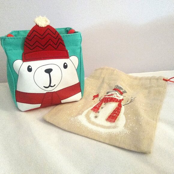 Winter-themed Thirty-one Store carrier caddy & nifty baggy - Picture 1 of 15